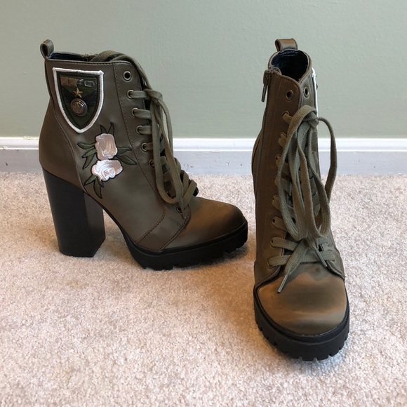 steve madden army boots